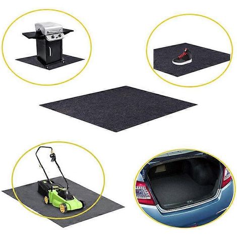Tapis de foyer pour terrasse, tapis de barbecue extérieur 39 x 47 pouces, résistant à la chaleur (1/4)