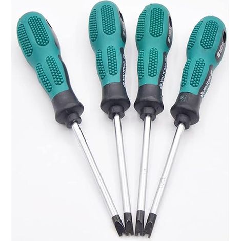 Lot de 4 tournevis de type U 16 cm de longueur U1.7 U2.0 U2.3 U2.6 - Kit de tournevis de précision antidérapant avec outil à main magnétique multifonction