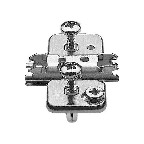 Blum CLIP TOP base in acciaio nichelato argento 5,5 cm