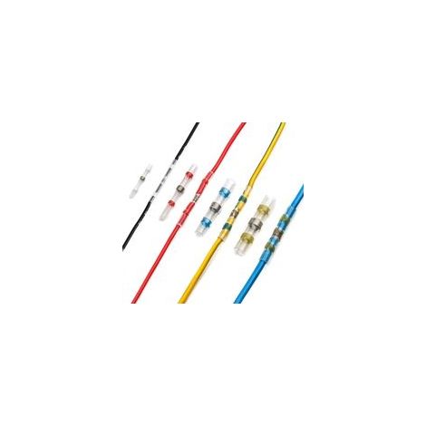 Kit de 150 connecteurs thermorétractables – 60pcs rouge, 40pcs bleu, 40pcs blanc, 10pcs jaune – IP67 pour environnements humides - 150pcs