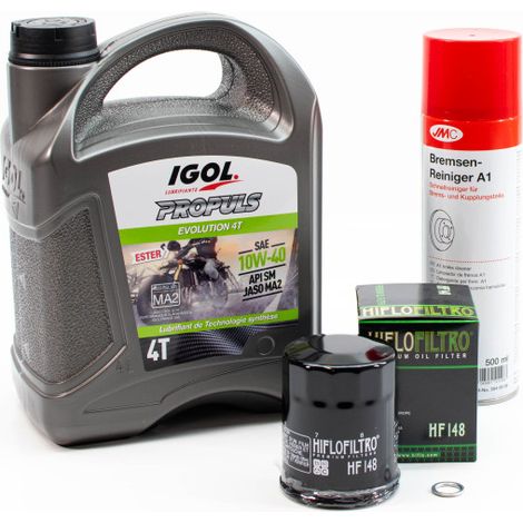 Kit Entretien Vidange Standard pour YAMAHA FJR 1300 de 1998 à 2003 - IGOL PROPULS EVOLUTION 10W40 4L