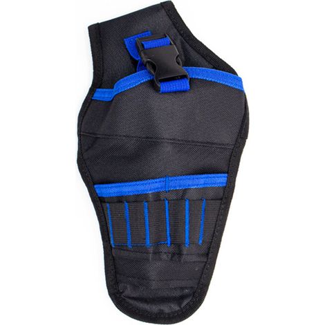 Étui pour perceuse - Sac de taille avec ceinture réglable - Compartiment de rangement + boucle suspendue - Transport pratique (1/5)
