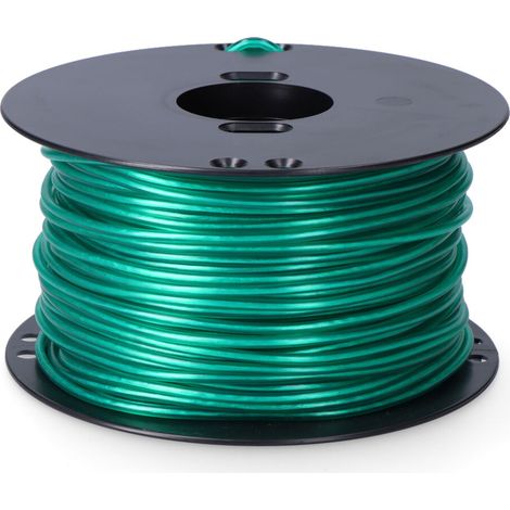 Cordón multifilamento revestido pvc verde, calibre 5 mm x 100 m