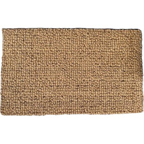 Tapis Coco Boucle 25mm 100% Naturel Semelle Latex 45x75cm - Intex-dehee