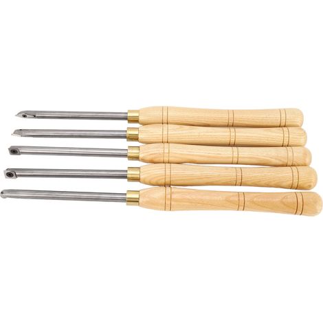 5-teiliges Set aus zerlegten Handdrehwerkzeugen für die Holzbearbeitung (1/5)