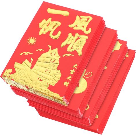 160 Enveloppes Rouges Créatives Nouvel An Lunaire Papier Traditionnel (1/5)