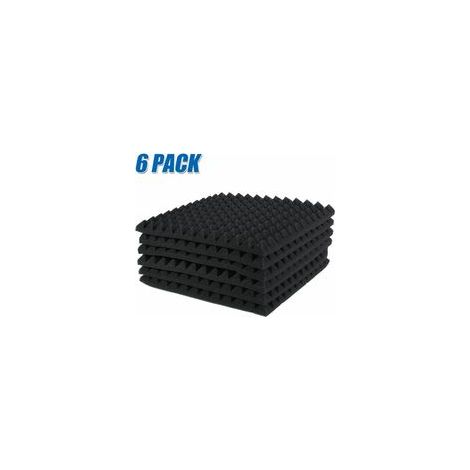 Lot de 6 panneaux de mousse acoustique 30 x 30 x 2,5 cm – (1/3)