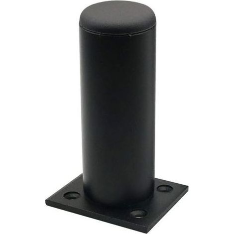 TAISHENGDA Tischbeine aus Aluminiumlegierung, verstellbare Metallmöbelbeine für Arbeitsplatten, Frühstückstheken, Büros, Eckschränke (Schwarz, 1 Stück, Größe: 15 cm) (1/5)