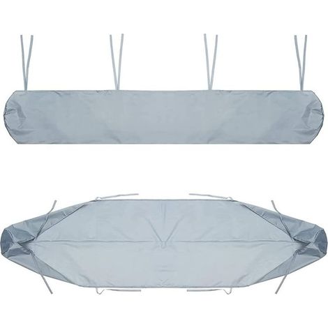 Housse de Auvent Jardin Protection, BâChe Sac de Rangement Oxford Contre Les UV Anti-poussière étanche Contre la Neige et la Pluie en Hiver, pour Canopy Shelter De Terrasse Meubles (Gris, 4M) (1/5)