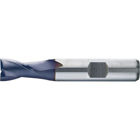 Scanalare Taglierina Supplementare Breve Tipo N, Di Acciaio Ad Alta Velocità A 8% Di Cobalto, Tialn Superficie Rivestita, Ø D1 - E8 5,0 Mm, Lunghezza. Totale 52 Millimetri L1