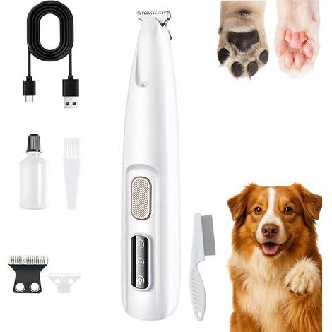 Tondeuse Patounet, Patounet Tondeuse Pour ChatTondeuse – Électrique De Précision Ultra-Silencieuse, Lames Sûres Et Hypoallergéniques, Ne Blessera Pas Votre Chat, Rechargeable (1/5)
