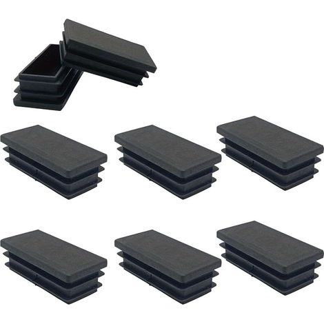 Housse de protection noire pour meubles, embout rectangulaire pour pie