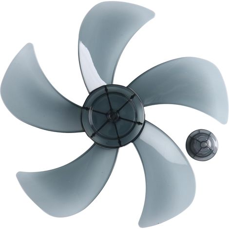 Ventilador de techo con 5 aspas, color gris, 35,5 cm (14 pulgadas), universal, de pedestal. (1/5)