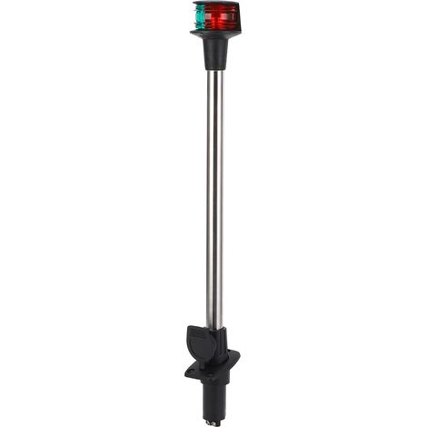 Ortviai Feu de navigation bateau 18 pouces DC 12-24 V, rouge et vert, avec base amovible, LED 2 W (1/5)