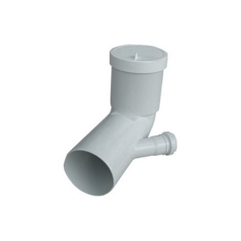 CURVA BIANCA WC PROLUNGATA ATTACCO BICCHIERE SX VALSIR Diam. 110 / 40 VALSIR