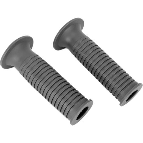 Paire de poignées de moto en TPU 25/28 mm 1 pouce, gris, guidon modifié (1/5)