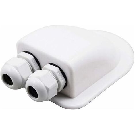 Passe-câble 2 entrées pour camping-car et caravane – Résistant aux UV et intempéries – Installation câbles solaires 9311343mm - ble-1 (1/5)