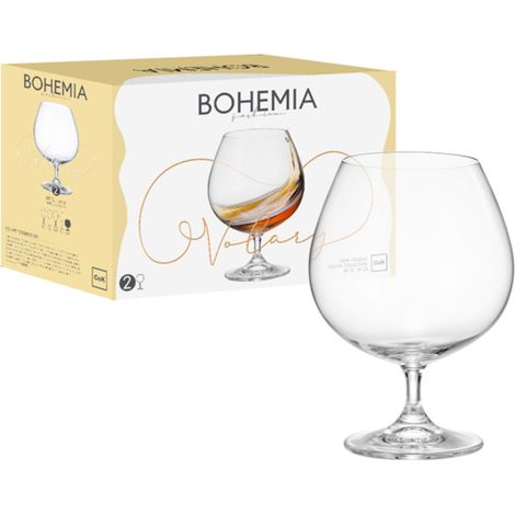 Set 2 Calici Liquore Cognac in Vetro Bohemia Volary 69 cl (1/2)