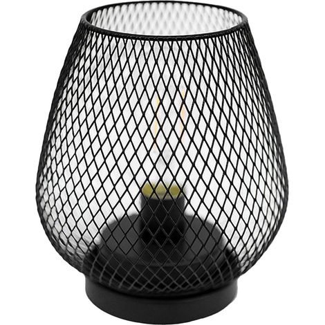 Lampadaire en fer forgé style nordique LED rétro minimaliste lumière d'ambiance pour chambre café noir (1/5)