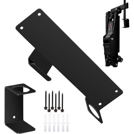 Support Mural pour cric hydraulique de Voiture, Support Mural, Multi usages, Application Rapide, 25,4 x 6 x 4,5 cm, pour Outils, mécanicien, abri de Jardin, Garage (1/5)
