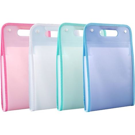Carpeta de proyecto en formato vertical, 4 piezas, Carpeta de proyecto, A4, Carpeta plegable con pestañas, 13 compartimentos, Carpeta impermeable (1/5)