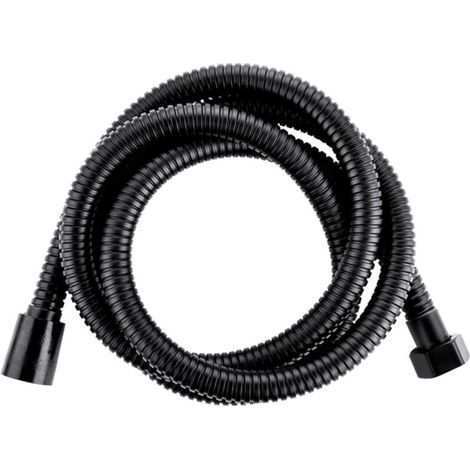 Shower hose, 200 cm hose for hand shower, shower hose with anti-twist protection for hand shower, universal anti-twist shower hose, black (1/5)