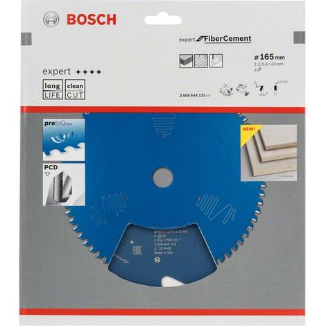 Bosch Accessories Expert for Fiber Cement 2608644122 Kreissägeblatt 165 x 20 x 1.6 mm Zähneanzahl: 4 (1/4)