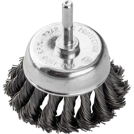 Cepillo metálico graphite diámetro 75 mm acero ergonómico