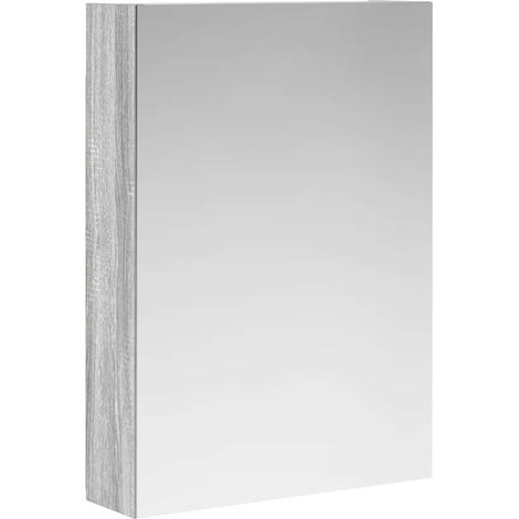Maison Exclusive - Mobiletto per specchio da bagno Grigio Sonoma 50 x 14,5 x 70 cm