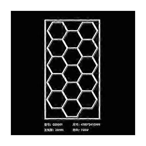 Fournitures de detailing automobile haut de gamme pour l'entretien des voitures, salle de lavage et atelier, éclairage LED nid d'abeille (GE8001) (1/5)