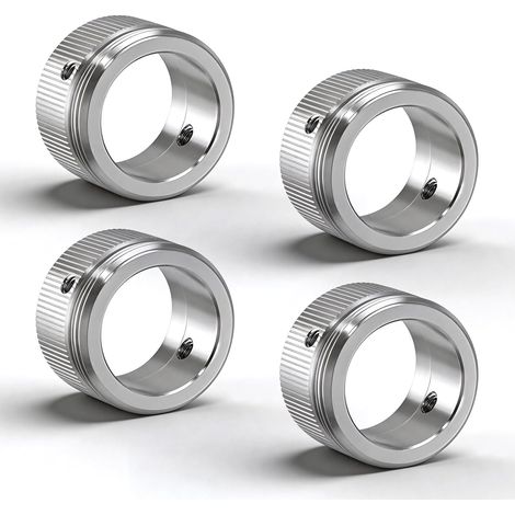Adaptateurs de Vanne de Radiateur en Acier Inoxydable 304 M30 x 1.5, Lot de 4 avec Clé Hexagonale Résistant à la Corrosion et Étanche pour Systèmes de Chauffage Européens (1/5)