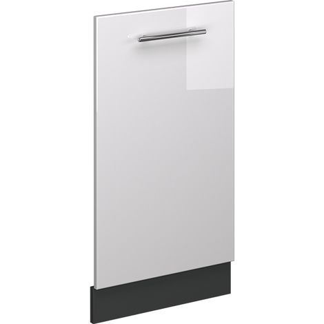 Pannello frontale della lavastoviglie Fame-Line, Bianco lucido, 45 cm senza piano di lavoro, Vicco