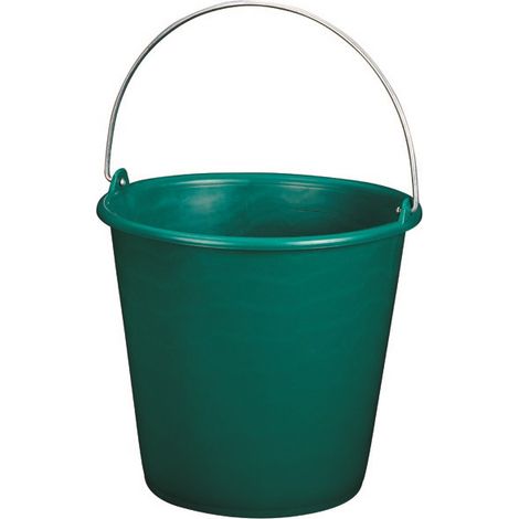 Cubeta Rural Graduada Redonda Verde 8l