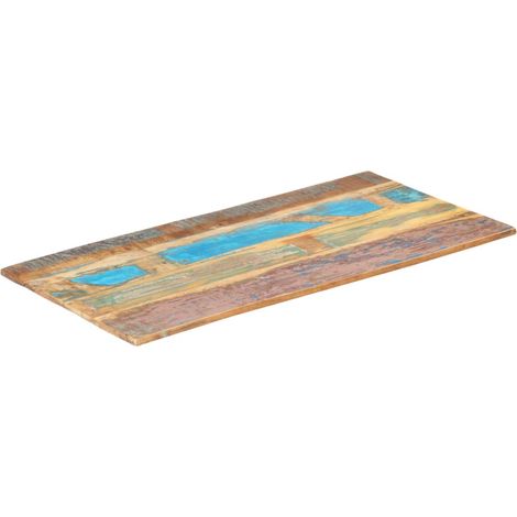 Dessus de table rectangulaire 60x100 cm 15-16 mm Bois récupéré vidaXL