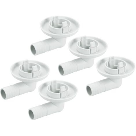 sourcing map Climatisateur Vidange Tuyau Connecteur 23mm 30mm Tube Coude Raccord Remplacement Pièce Accessoires pour Mini-Split Fenêtre AC, Beige Paquet de 5 (1/5)