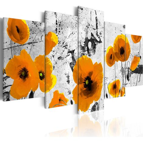 Quadro - Papaveri nel colore royal - 100x50 (1/4)