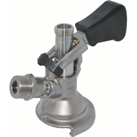 Zapfkopf Keg Verschluss Kombi-Fitting Sortie Supérieure pour Ancrage Cave Bière Professionnelle Robuste et Facile à Monter