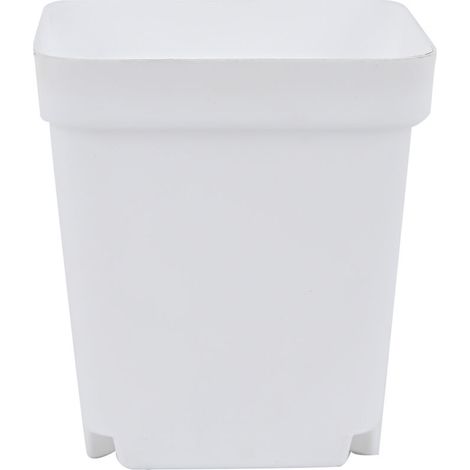 Petit pot de fleurs, protection solaire, respirant et drainant, pot plastique avec plateau (1/3)