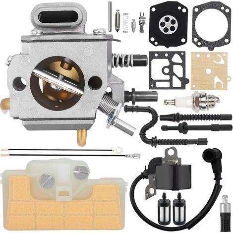 Carburador MS290 para motosierra STIHL 029 039 MS310 MS390 reemplaza 1127 120 0650 HD-19 con bobina de encendido, filtro de aire, línea de combustible, línea de impulsos, filtro de combustible