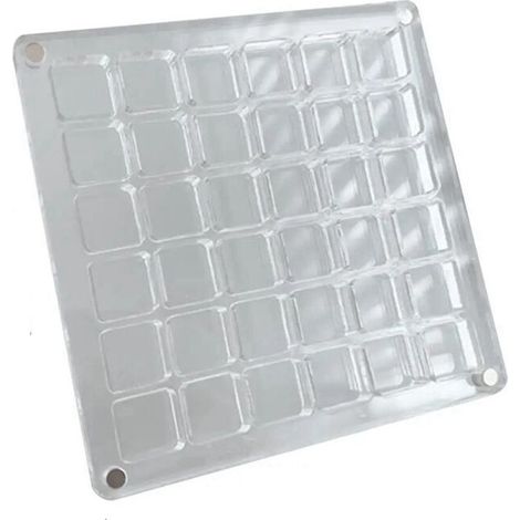 Paquete de 2 cajas expositoras magnéticas de acrílico transparente con 36 compartimentos para conchas marinas, organizadores para guardar y exhibir cuentas. (1/4)