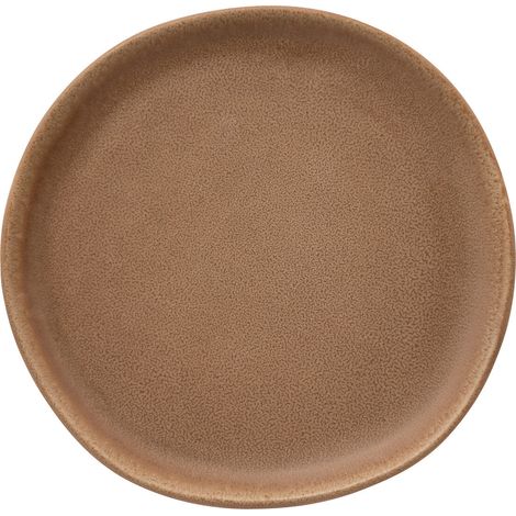 Assiette en grès marron, Ø 21 cm (1/5)