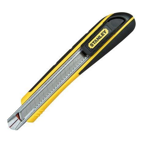 STANLEY cutter fat max 9 mm 0-10-475 stanley , Cuerpo de acero inoxidable. Mango bimateria. Cambio rápido de la hoja. Gracias a su diseño de almacenaje una vez eliminada la hoja an