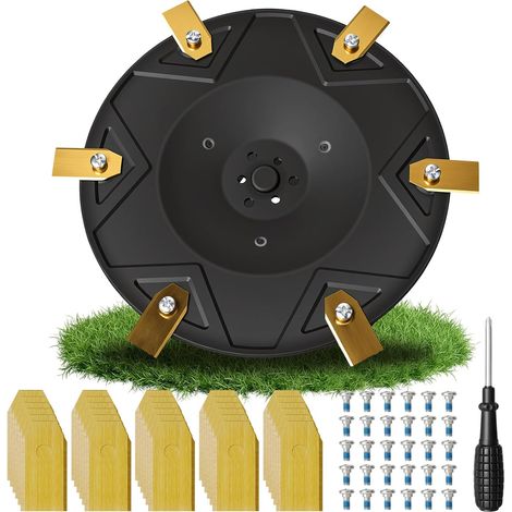 Disque de Coupe Compatible avec A1, A1 Pro, A2 600, 600 KIT, 1000, Incluant 30 Lames, Disque de Coupe pour Robot Tondeuse, Pièces Détachées pour Coupe-Bordures (1/5)