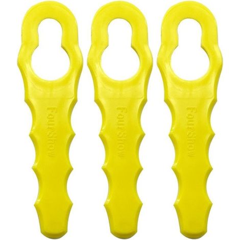 Lot de 100 lames de rechange pour coupe-bordure Ryobi – Têtes double lames dentelées RAC155 RAC157 RAC158 – Pour herbes et broussailles - RAC158-INHHUB (1/5)