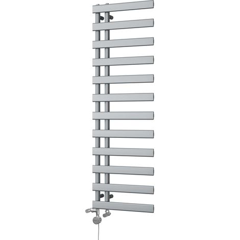 Agar - Silver Dual Fuel Towel Rail H1564mm x W500mm Thermostatic (1/3)