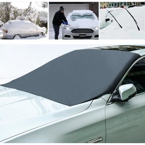Couverture Magnétique Pare-brise Voiture Givre Glace & Neige Soleil Protecteur Noir 145cm125cm210cm-Ywey (1/5)