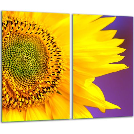 Tabla de cortar de vidrio 2x 30x52 flores (1/5)