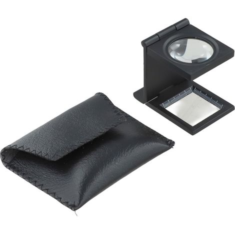 Folding Magnifying Glass with Optical Glass Lens, 10 x (1/5)