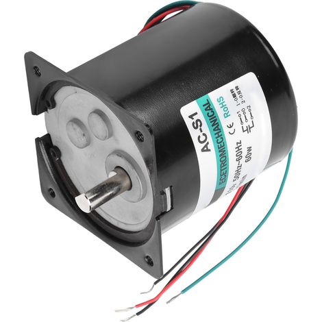Moteur synchrone AC 110V 60W XD80KTYZ avec condensateur, axe excentré 5 tr/min, couple élevé, faible vitesse, rotation bidirectionnelle contrôlable, aimant permanent, usage micro-moteur. (1/5)