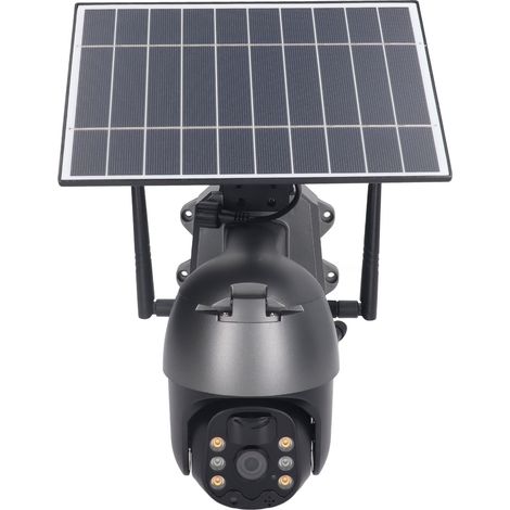 Caméra de surveillance solaire 3MP 1080P, détection de mouvement PIR, vision nocturne couleur, étanche IP65, version JP 4G, caméra de sécurité extérieure sans fil. (1/5)